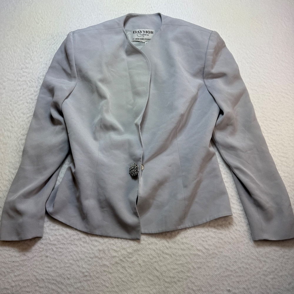 Daymor Couture Blazer Beaded Button Formal Career‎ Jacket Size 6